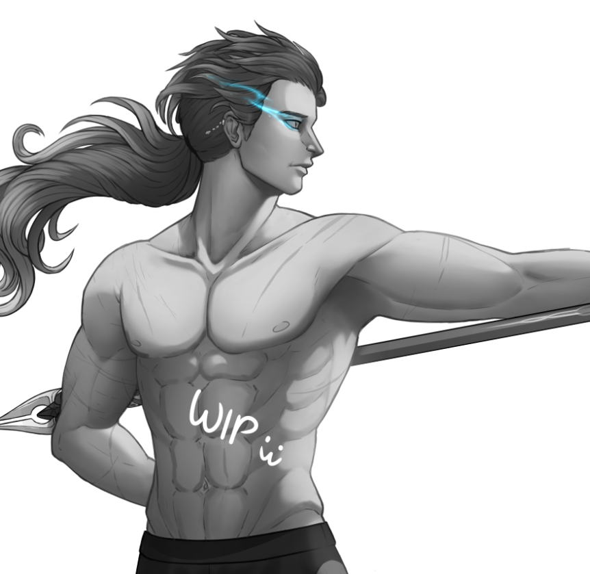 DetachedFox's tweet image. Idk why I insisted on trying to render this sketch its already been through several alterations should've just left it at the flats and moved on T-T

#Genshin #Flins