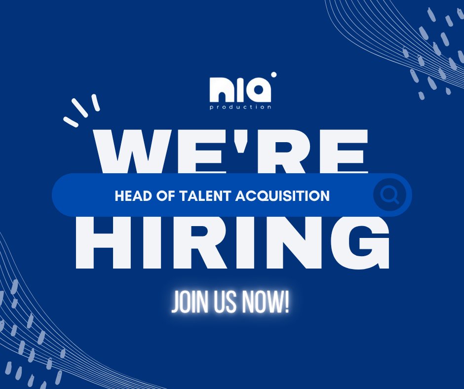 niaproduction's tweet photo. We're not hiring a recruiter. We're hiring the person who builds the machine.

NIA Production is looking for a Head of Talent Acquisition / Head of Hiring. You will own the hiring function. Pipeline, sourcing, JDs, SOPs, rubrics. 30 to 50 hires a year. 

One recruiter under you.

What we need:
5+ years recruiting, 2+ owning a function
AI tools actually deployed, not just explored
Strong written English

$18K to $36K/year.

Apply: https://t.co/IcnXkOL4KL