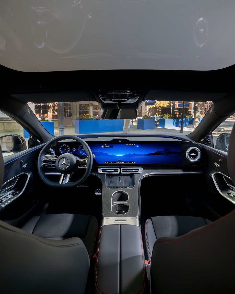 MercedesBenzIre's tweet photo. Because "new" should feel meaningful and timeless. 

The all-new electric C-Class keeps the silhouette you know, add the innovation you instantly get, and delivers the drive you'll never outgrow. 

#MercedesBenz  #CClass https://t.co/8oFUdXKNmk