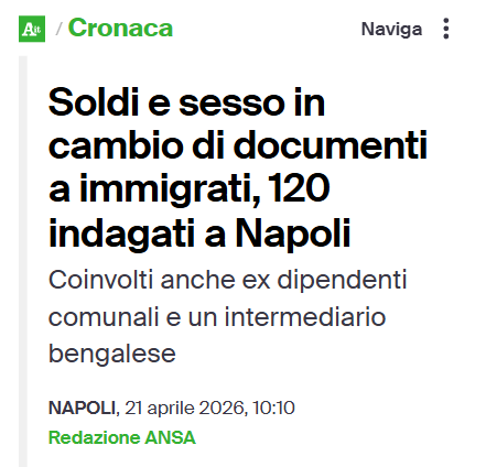120 indagati non è una mela marcia, è un sistema intero.  E non è neanche l'unica indagine simile. 

L'accoglienza è diventata un business, non è più (o non è mai stata) una questione morale, di civiltà o di umanità, come la spacciano per propaganda.