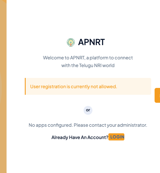 Seenunz's tweet photo. @naralokesh @apnrtsofficial waiting to see how long it will take to respond. I had account and I am getting emails from APNRT. But I cannot login. when I try to login it says account does not exist. It won't allow me to register. https://t.co/TZmqkpOfOr
