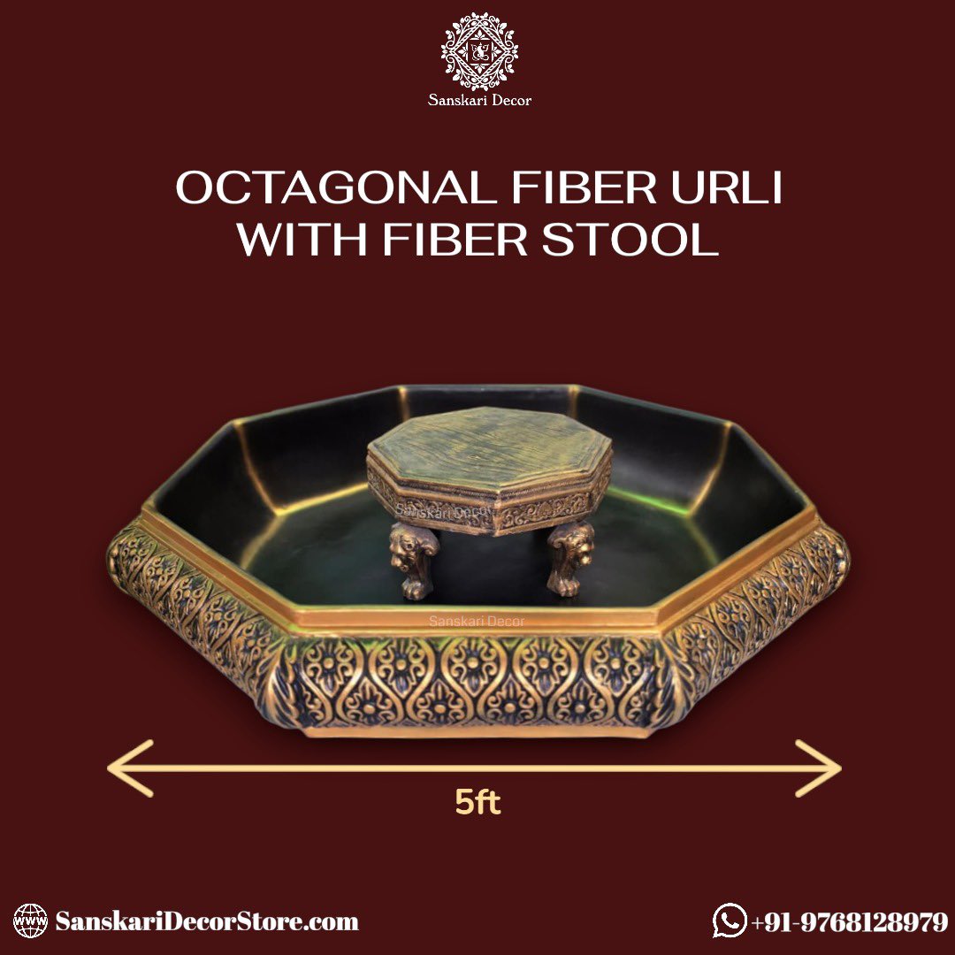 SanskariDecor's tweet image. Upgrade your wedding décor game ✨

Our Octagonal Haldi Tub with stool (4 ft) is built for decorators &amp;amp; event planners worldwide 🌍

Durable. Reusable. Export-ready.

🌐 sanskaridecorstore.com

#WeddingDecor #DestinationWeddings #LuxuryWeddings #HaldiDecor #SanskariDecor