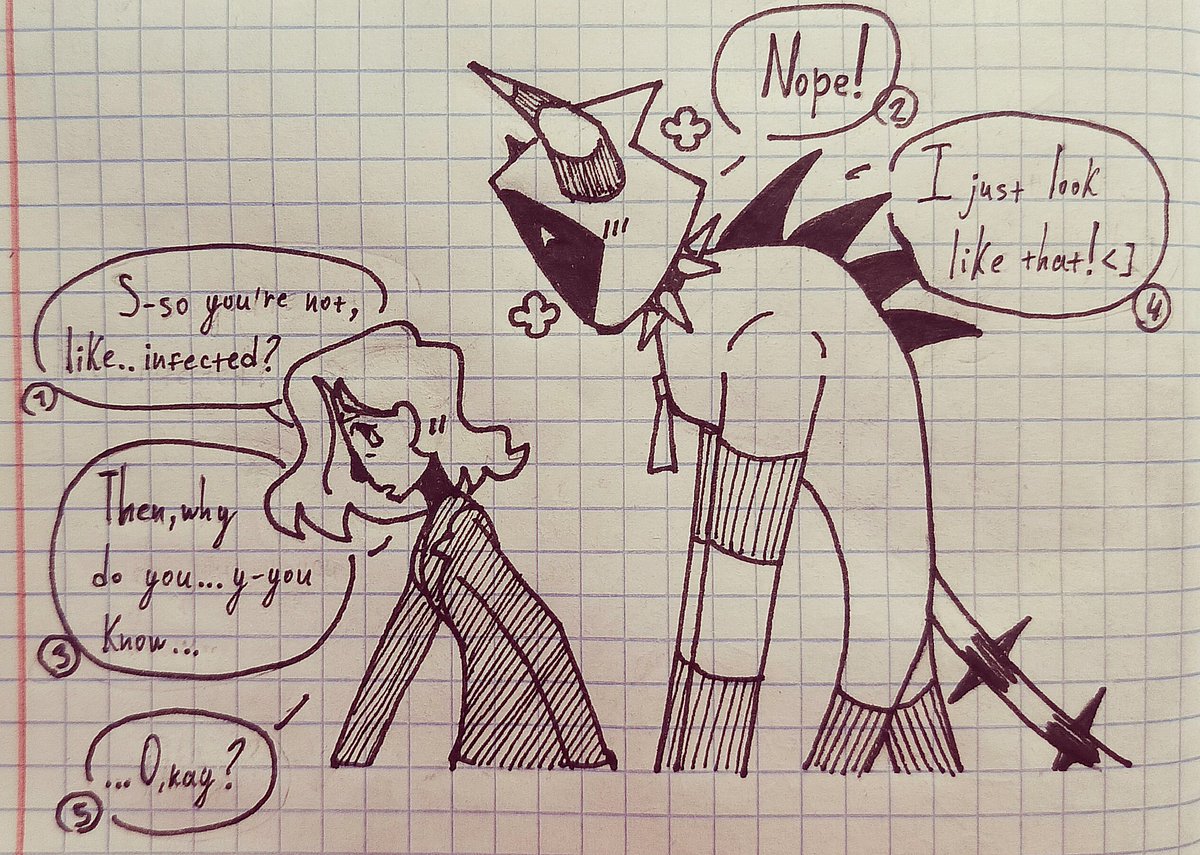 ESDRachel's tweet image. Decided to stylize Grace a little more and make her interact with #Pastra. Yumeshipping is nice)
(Also I don't know RE lore that well and how T-virus works exactly, so I might need to rewatch their and Phisnom's stream about it)
#Pastraart #Fanart