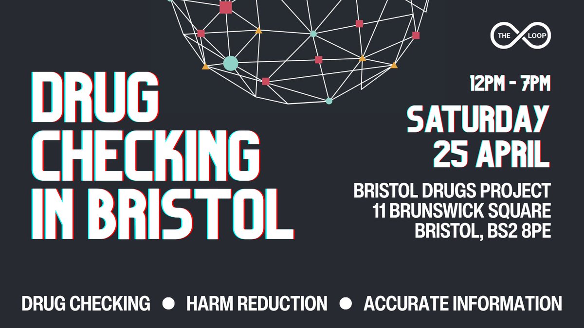 WeAreTheLoopUK's tweet image. On Saturday we are drug checking in #Bristol
How does it work?
1. Surrender a substance
2. Tell us what you think it is &amp;amp; about your drug use
3. We do lab tests inc. a test for synthetic opioids
4. After ~1 hour, we have results &amp;amp; can give honest advice 
wearetheloop.org/drug-checking