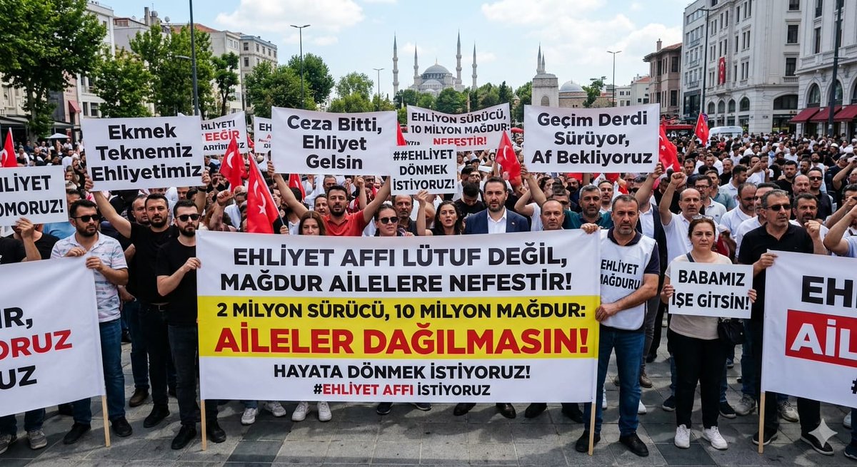 TorbaYasada EhliyetAffı
#SürücüyeCanSuyu
Torba Yasada Bizide Katın
Ülkenin Ekonomisinin Lokomotifi
Şoförleri Mağdur Etmeyin