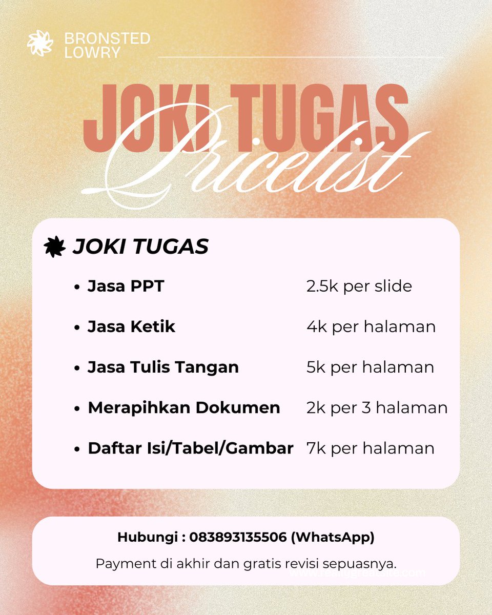 JOKI TUGAS SINI! tweet media