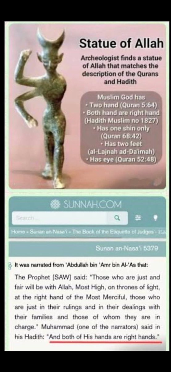 FactoftheX's tweet photo. @CandlbLaura @maya_chiy @JoshHall2024 This same Pope clearly stated that Christians and muslims worship the same God. This is the description of allah from the quran. I certainly do not worship this demon, and a Pope stating such is a great cause for concern https://t.co/iylgjletwt