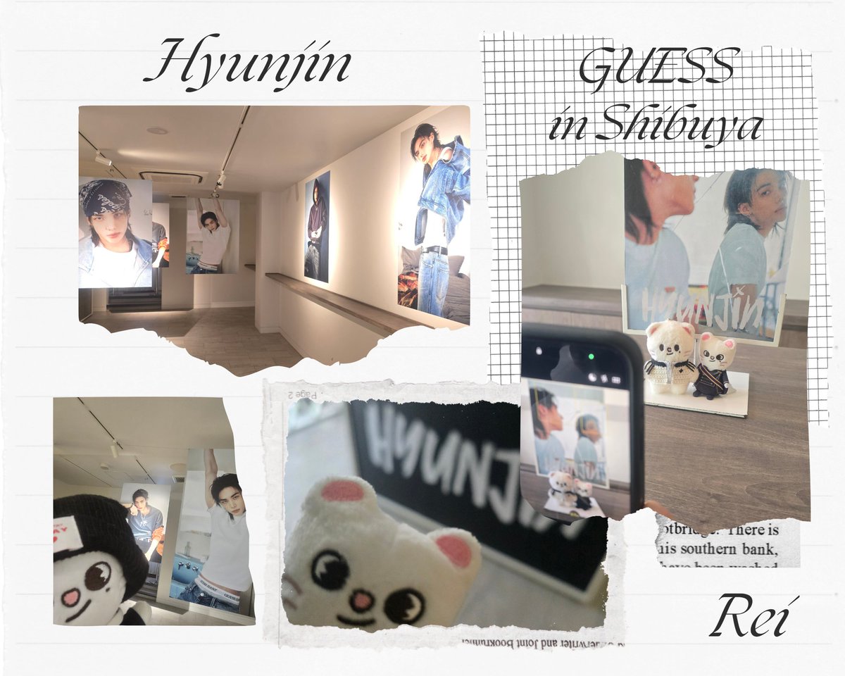 GUESSの
ヒョンジン ポプア📸
スタッフさん やさしい🫶🏻︎💞
メッセージも書いてこれた～✍️