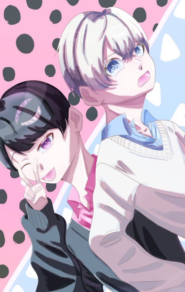 Illust86's tweet photo. 新キャラともくん(左)とゆずきくん(右)です(๑╹ω╹๑ ) https://t.co/bOX0Ve9NNQ