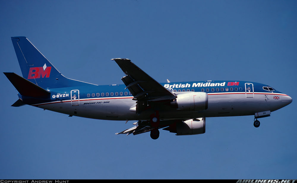 n194at's tweet image. British Midland Airways
Boeing 737-5Q8 G-BVZH
LHR/EGLL London Heathrow Airport
Mid 1990s
Photo credit Andrew Hunt 
#AvGeek #Airline #Aviation #AvGeeks #Boeing #B737 #BritishMidland #BMA  #LHR #London @HeathrowAirport