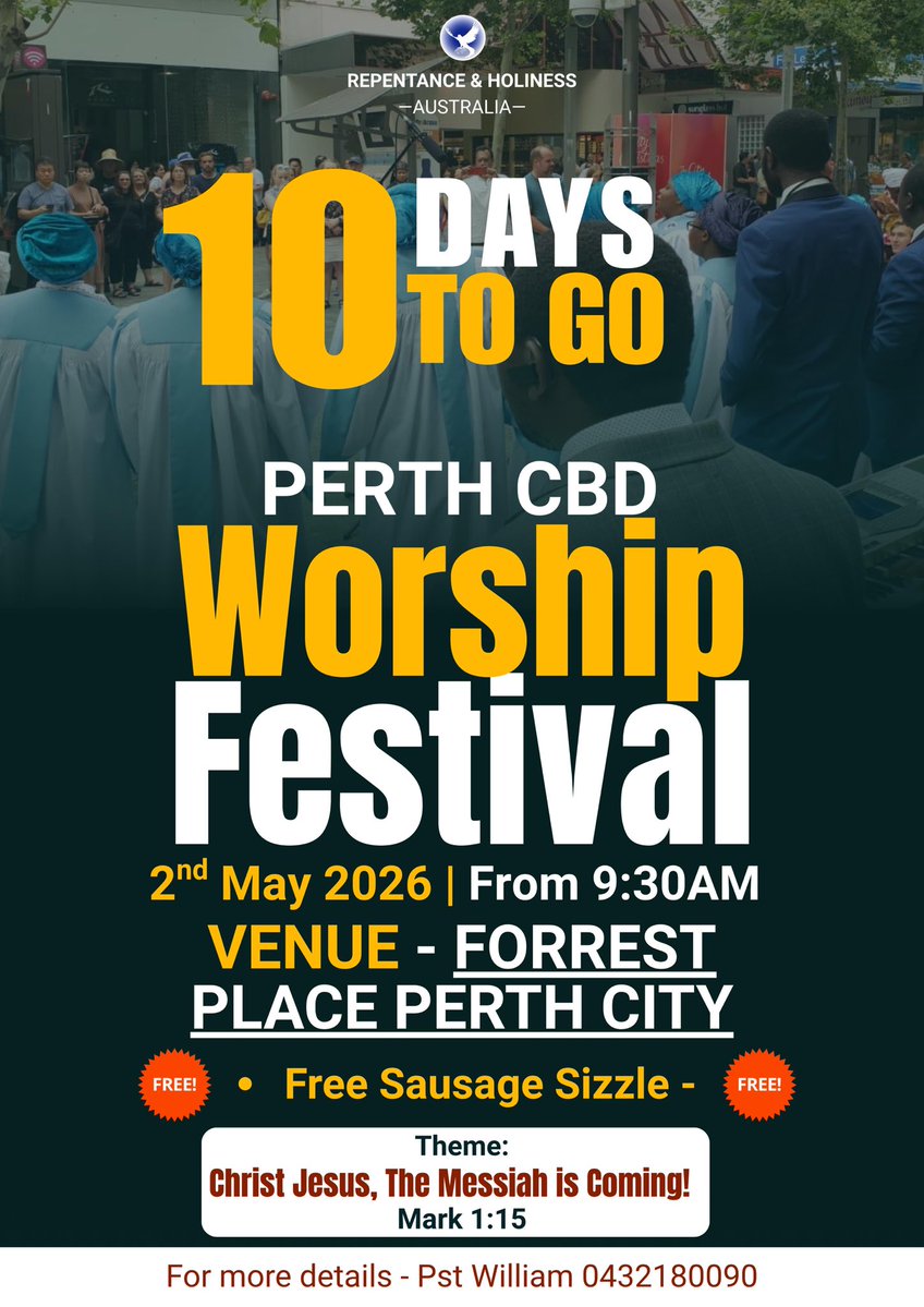 JOIN US FOR A POWERFUL WORSHIP FESTIVAL IN PERTH AUSTRALIA 🇦🇺