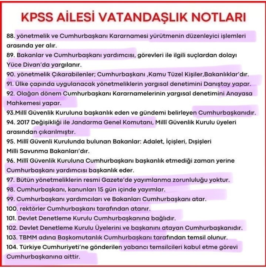 kpss2026__'s tweet photo. ⭐VATANDAŞLIK SORU CEVAP 

📜 Türk Anayasa Tarihi: Şifrelerle Ezberle

 Kaydet ve her gün tekrar et! 📌 https://t.co/IfMxJA6tts