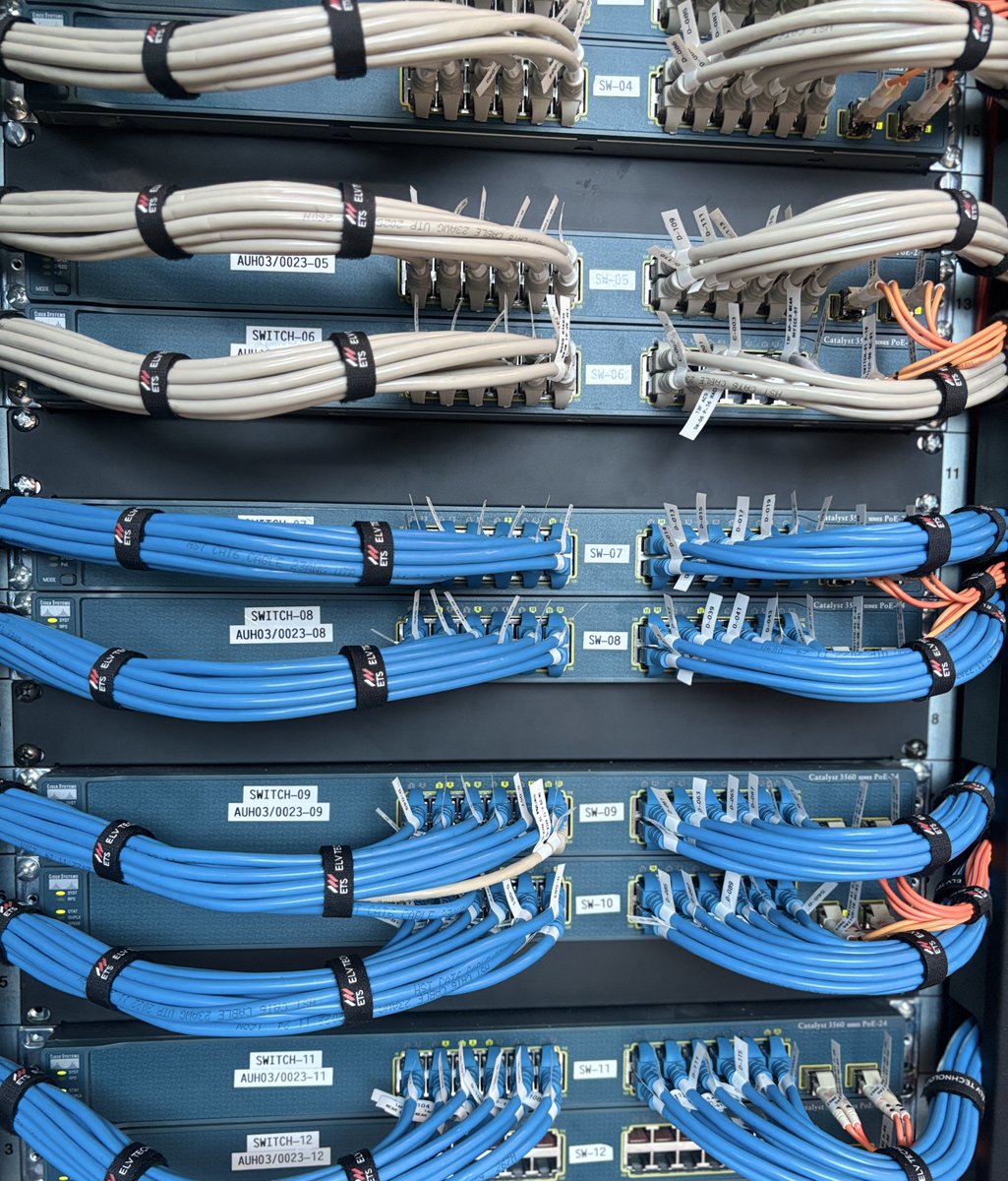 elv_technology's tweet image. Cabling complete. Network ready. 

No loose ends. Just clean runs, proper labels, and full certification.
Another project signed off.

#CablingDoneRight #ITInfrastructure