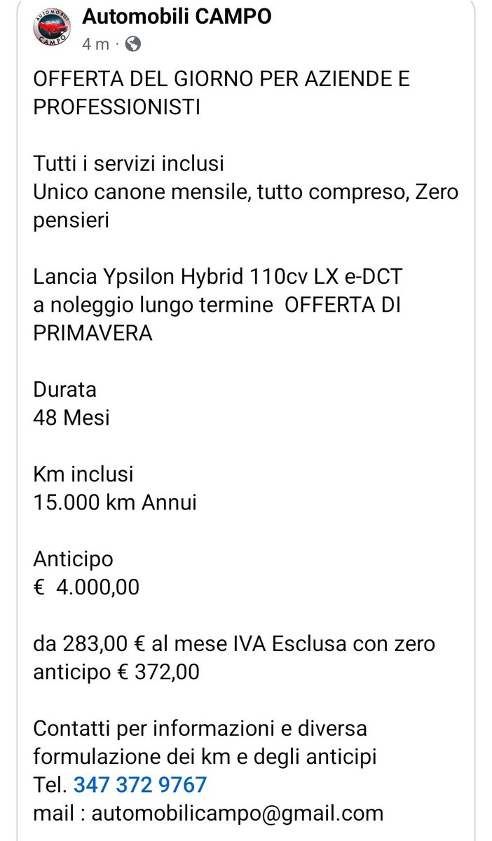 camposebastiano's tweet image. Buona giornata 

#Automobili #Noleggio #Italia #Toscana #Prato #Firenze #Pistoia