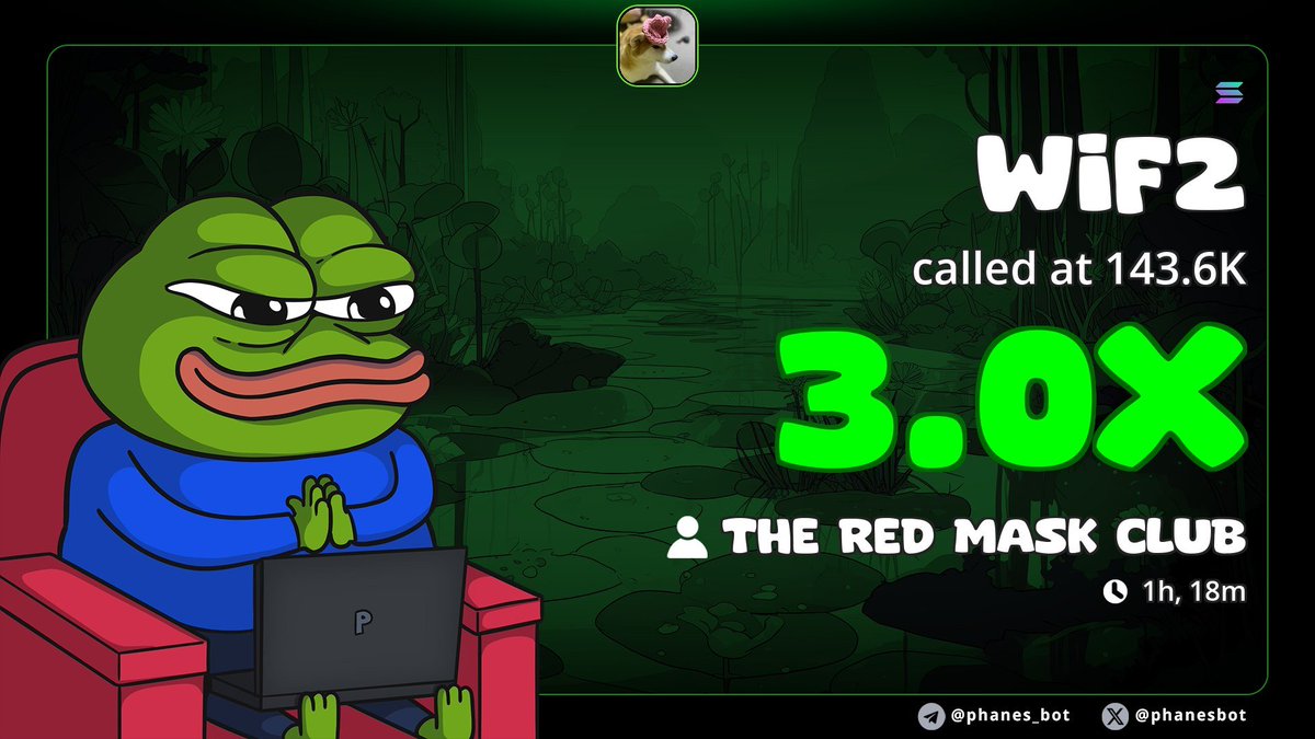 DeadPool_Degen's tweet image. #wif2

9tCjcZFwaqMFSFkiYDRAGd3kxChxVguHDCREb6eSpump

Called this early for a reason

#WIF2 took the familiar dogwifhat meme and turned it into a fresh 4/20 narrative with instant meme appeal

Strong timing, recognizable branding, and clean enough structure made this an easy one