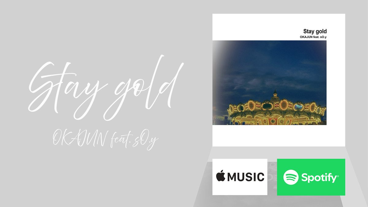 one_r_two_trax's tweet photo. 『Stay gold』 - OKAJUN feat. sO.y https://t.co/JeaFBeMNaE @ＹｏｕＴｕｂｅより
絶賛配信中です♪

#らぶじぇね #1997 https://t.co/ENDpYaG3hg