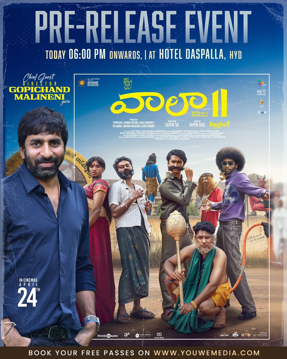 GetsCinema's tweet image. #Vaazha2 - PEDDI AND BALAYYA DIRECTORS - attending #Telugu PreRelease Event Today.
