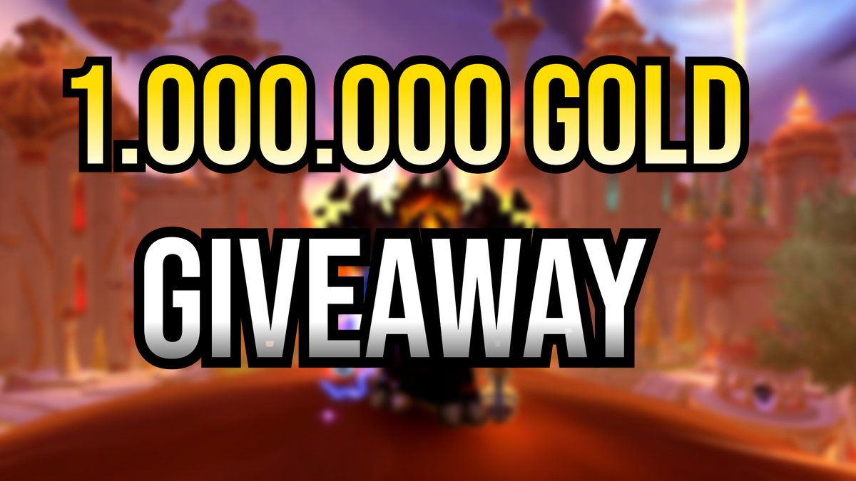 jazggz's tweet image. 🎁1 MILLION GOLD🎁GIVEAWAY🎁
22nd April
to enter: !enter in Twitch.tv/Jazggz chat  
Excited?🔁Retweet if u like❤️
Winner picked tomorrow at 7:00pm on stream! 
Good luck everyone! 
#warcraft #midnight #worldofwarcraft