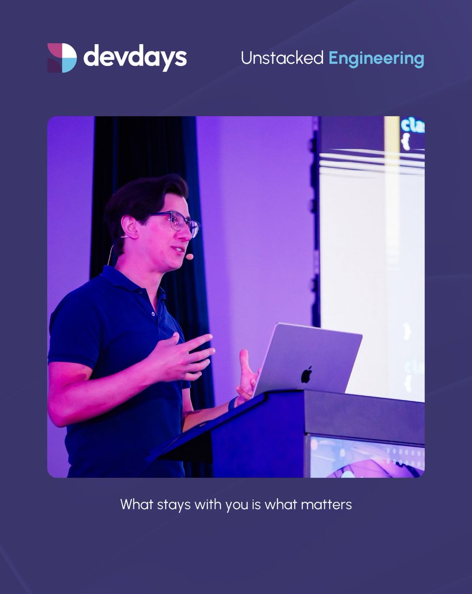 devdaysconf's tweet photo. Over the past week, we’ve been reading through the submissions.

Some stories stay with you more than others.

Speaker announcements will start soon.

#devdays #UnstackedEngineering #CallForPapers https://t.co/nvRmnMGRVY