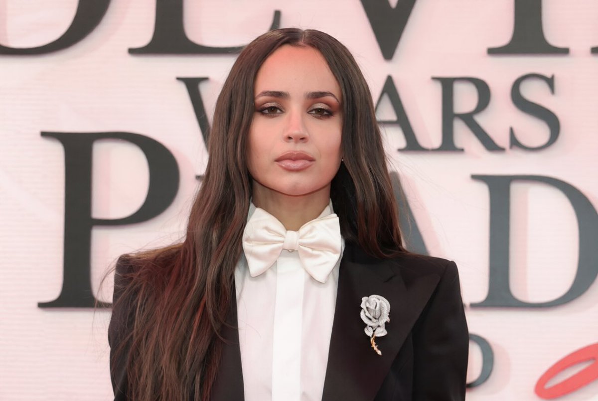 Sofia Carson attends "The Devil Wears Prada 2" world premiere last night in NYC.