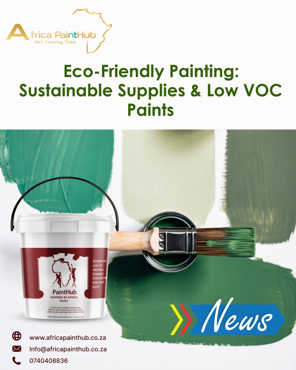 Bring your walls to life 🇿🇦
Africa PaintHub delivers rich, long-lasting colour with eco-friendly, low VOC paint — perfect for South African homes and weather 🌱
Quality you can see. Protection you can trust
🌍 africapainthub.co.za⁠�
📧 Info@africapainthub.co.za
📞 0740408836