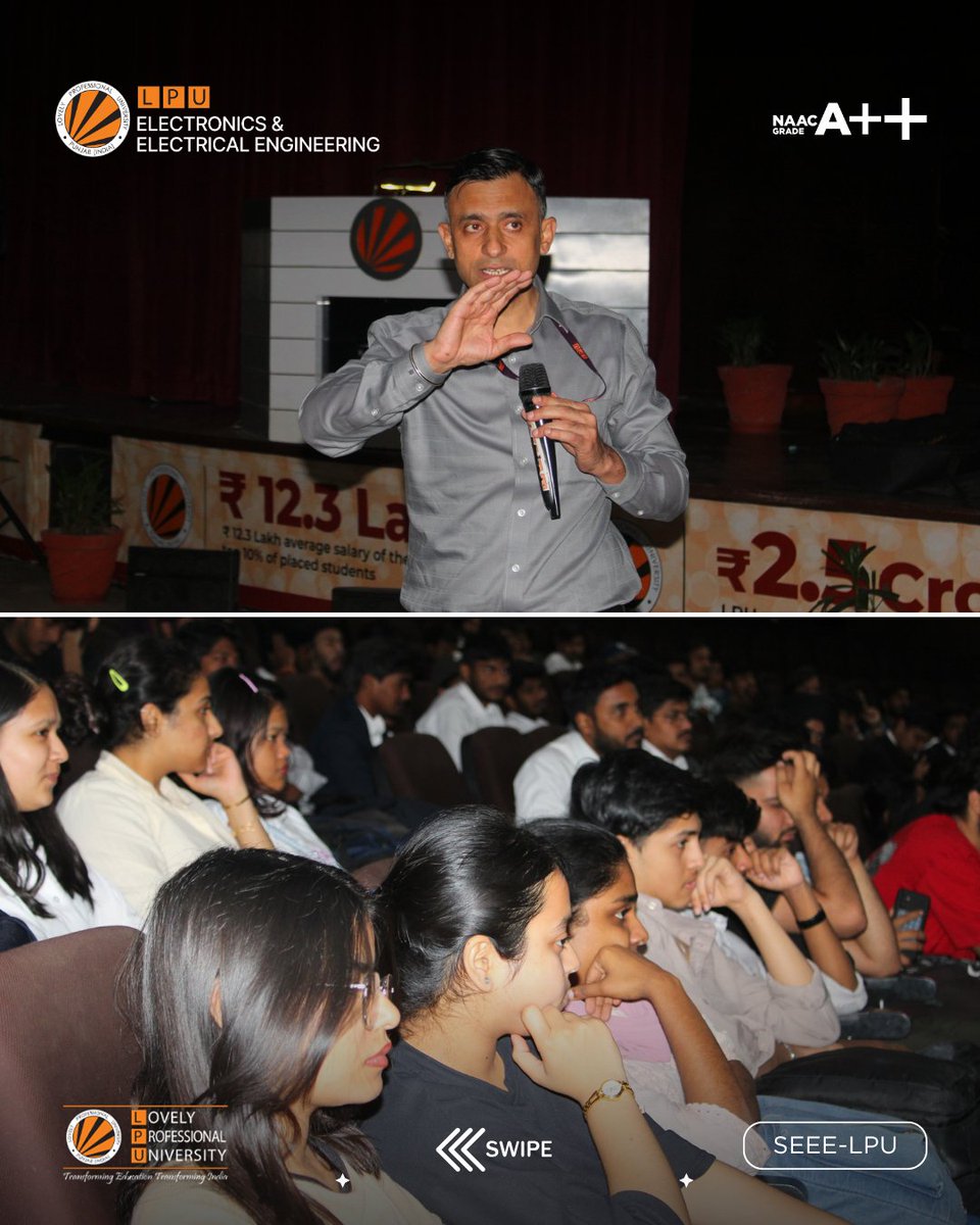 An engaging interaction session with the HoS and all SEEE B.Tech and M.Tech students fostered open dialogue and shared vision. Ideas flowed like energy through circuits, inspiring clarity and direction. Students gained valuable insights,