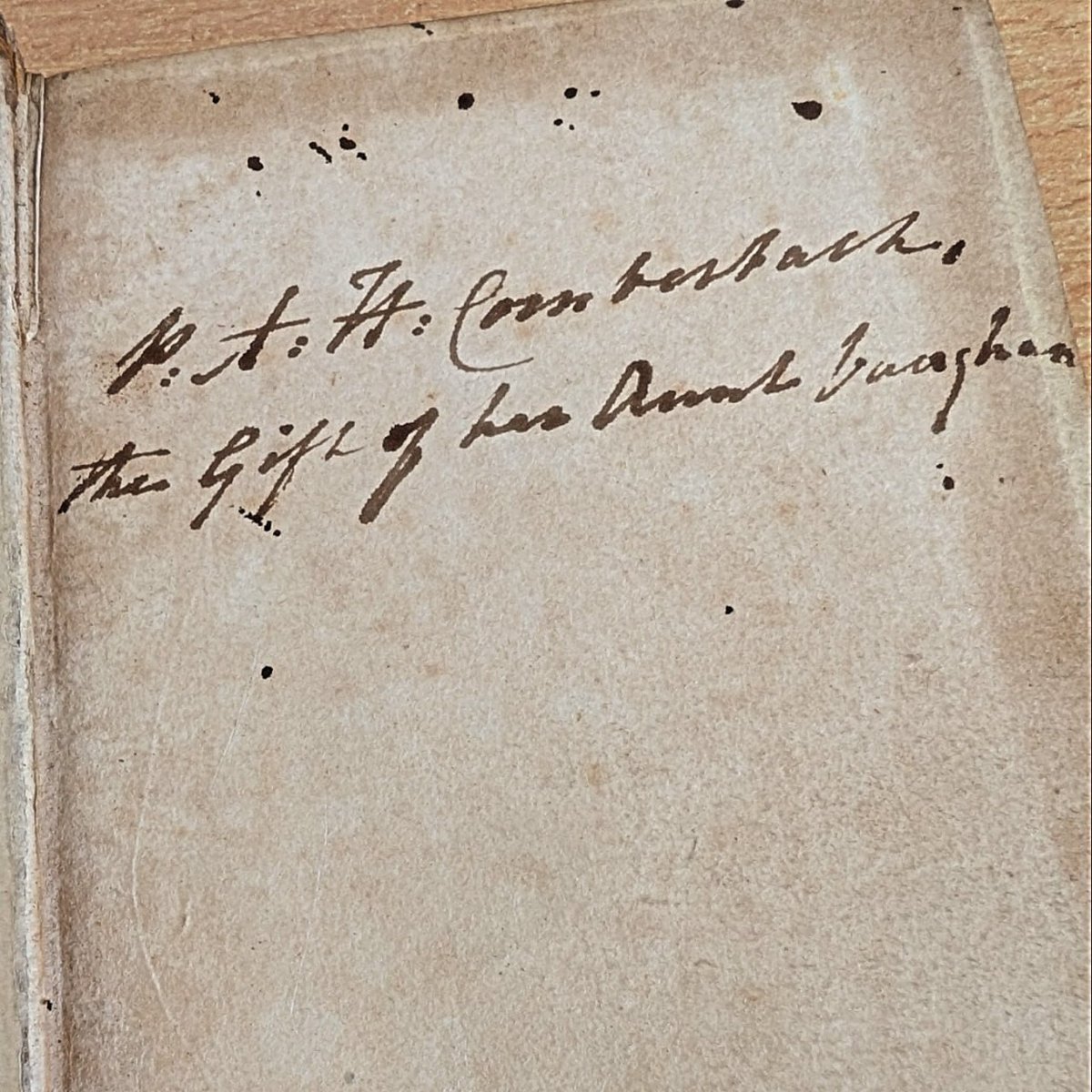 AnybookLtd's tweet photo. In 1755, Samuel Johnson's 'A Dictionary of the English Language' was published. It took seven years to complete (after Johnson claimed he could do it in three!) and we are lucky enough to have the miniature 9th edition available with a handwritten gift note inside 📚 https://t.co/tEtanWAxlx