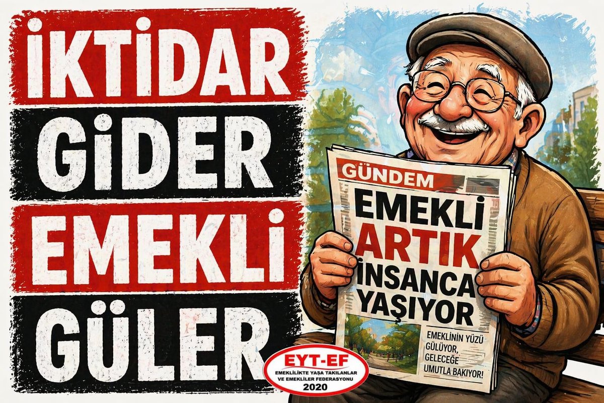 Gittikleri günün ertesi ülkeye bahar gelecek. 
Çünkü yeni iktidarda ne <a href="/_cevdetyilmaz/">Cevdet Yılmaz</a> ne <a href="/memetsimsek/">Mehmet Simsek</a> hatta <a href="/isikhanvedat/">Prof. Dr. Vedat Işıkhan</a> da olmayacak. 
<a href="/akbasogluemin/">Av. M.Emin AKBAŞOĞLU 🇹🇷</a> ve <a href="/avabdullahguler/">Abdullah Güler</a> de bütçenin emekli için yettiğini görecek. 
#iktidarGiderEmekliGüler
#Emekli
#EkYasaGelir5000KısmiGüler