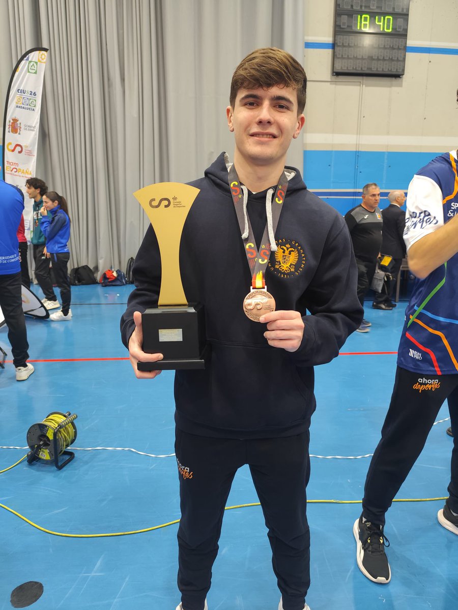 icdceuta's tweet image. 🥋🥉 Ceuta hace historia en el Campeonato de España Universitario

David ha logrado subir al podio nacional en Granada, firmando un gran resultado en una competición de máximo nivel 💪🇪🇸

#ICD #CeutaEsDeporte #Ceuta