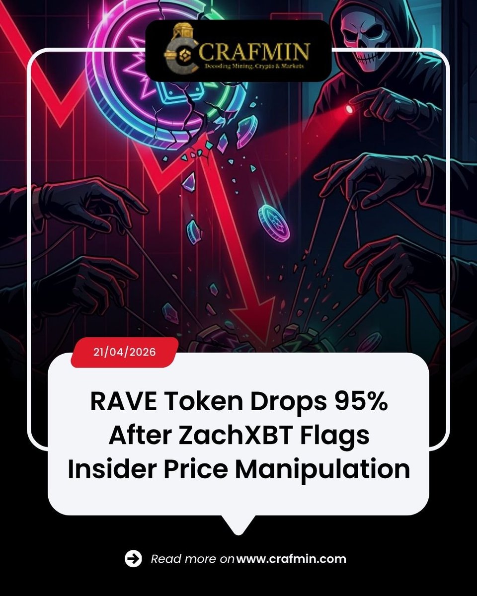 colitco's tweet image. A crypto token just collapsed after massive hype ?

RAVE crashed after allegations of insider manipulation surfaced.

👉Read more:
 crafmin.com/rave-token-cra…

#CryptoCrash #Bitcoin #Altcoins #CryptoNews