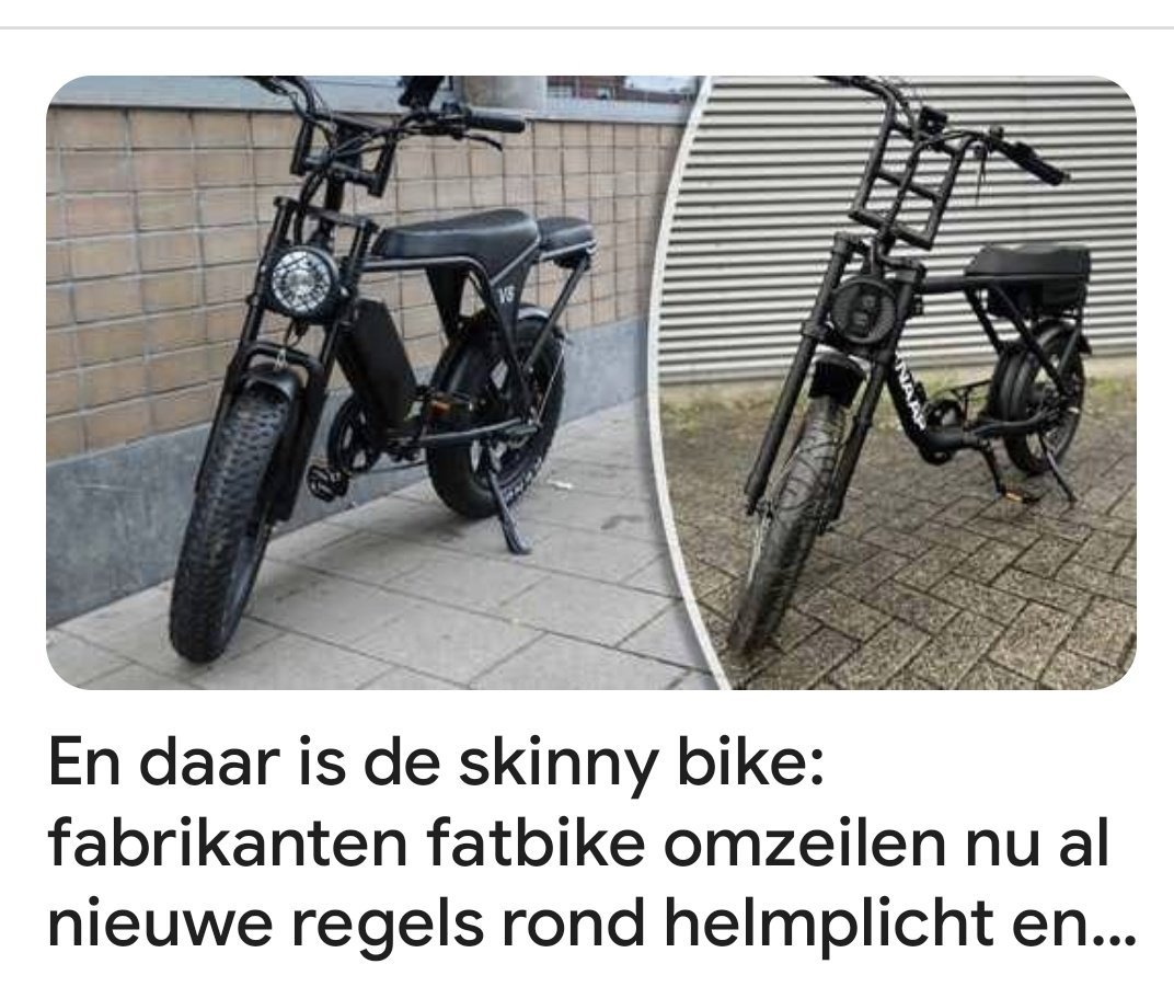 Matthijs85's tweet image. ‘Onze eerste lading 'skinnybikes' was direct uitverkocht’ nu.nl/binnenland/639…

Daar voorspelden we dus al! #Amsterdam #Enschede #raad020 #fatbikejeugd