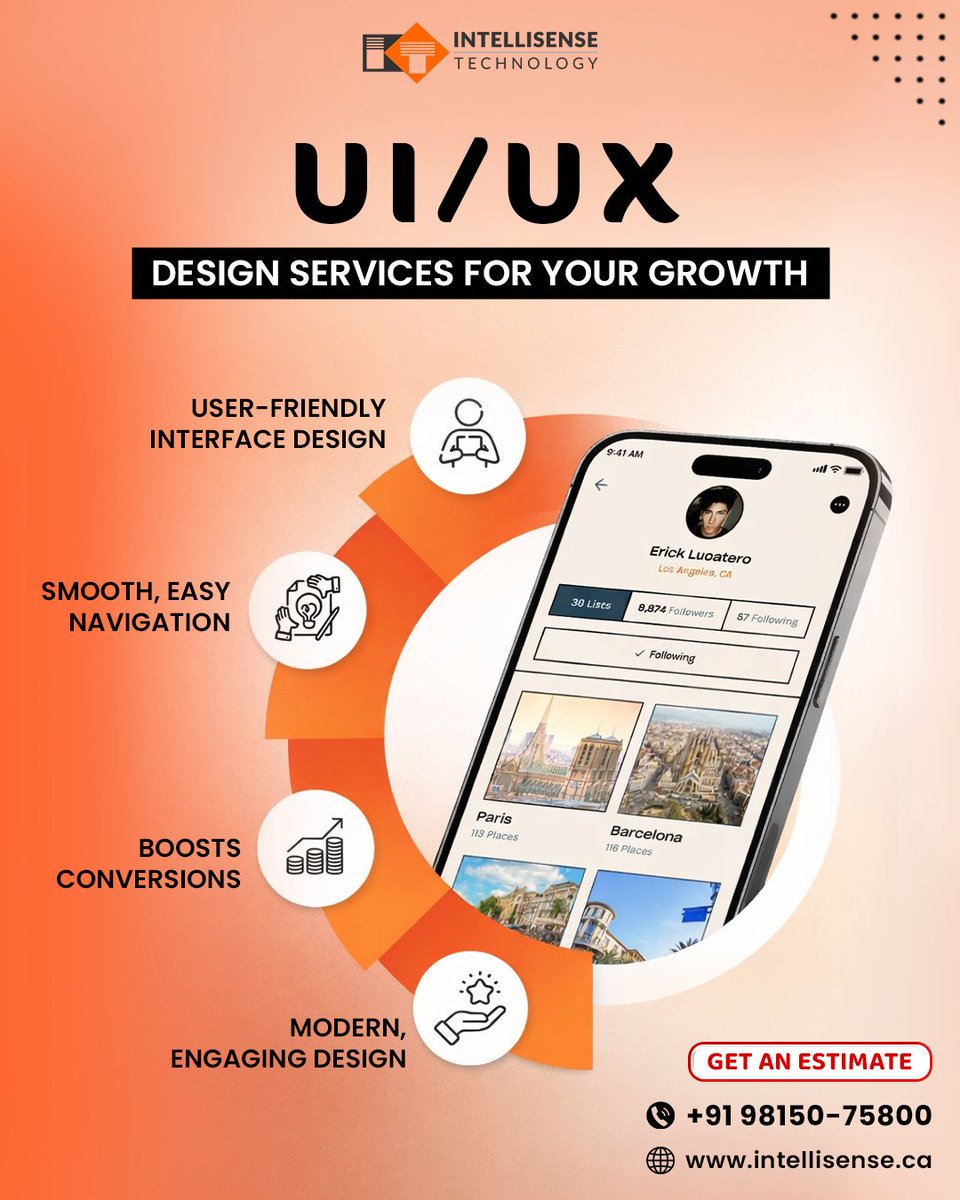 Intelisensetech's tweet photo. ✨ UI/UX Development Services
Great design isn’t just about looks—it’s about how users feel, interact, and convert. We craft user-focused UI/UX designs that make your product easy to use, visually appealing, and built for results.

📩 Let’s design something your users will love. https://t.co/aSeXK2mn56