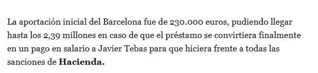 futbolgate_ES's tweet photo. Según ElEspañol y de acuerdo con el correo electrónico de Melcior Soler, el monto que debía transferir el FCB sería un total de 2,39M. 

Sin embargo, según las cuentas del Barça, el «préstamo» fue de 4,4M: una diferencia de más de 2 millones. 

¿Cómo se explica tal discrepancia?
