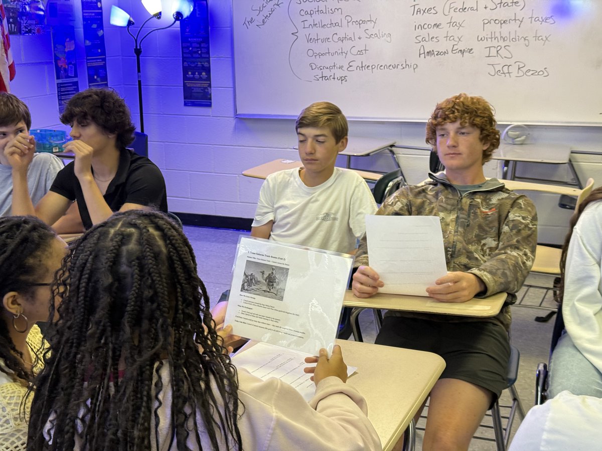 Devem's tweet photo. Units 2, 3 & 4 just got the ultimate review treatment! My little scholars were up out of their seats, moving around the room, and “Speed Dating” those major themes.

From Gunpowder empires (Ottomans, Safavids, Mughals) and Maritime empires (Portugal, Spain, Dutch, Britain, France) to the Columbian Exchange, global trade networks. They had 3 minutes per “date” to ask questions and explain causation before rotating to the next classmate.

The room was buzzing! 🐝 You could hear lively debates like “How did the Columbian Exchange transform both the Old and New Worlds?” and “Why did [insert empire] survive while [insert empire] didn’t?” as students rotated around the room with big smiles and serious historical thinking.

Nothing beats getting these scholars out of their seats and into active, high-level! 🙌🏻 This kind of review hopefully sticks!

So proud of these energetic historians! They’re building strong skills and “Leveling Up”! The AP exam doesn’t stand a chance!

#APWorldHistory #APWorldModern #SpeedDatingReview #HistoryComesAlive #TeachWithPurpose2Day