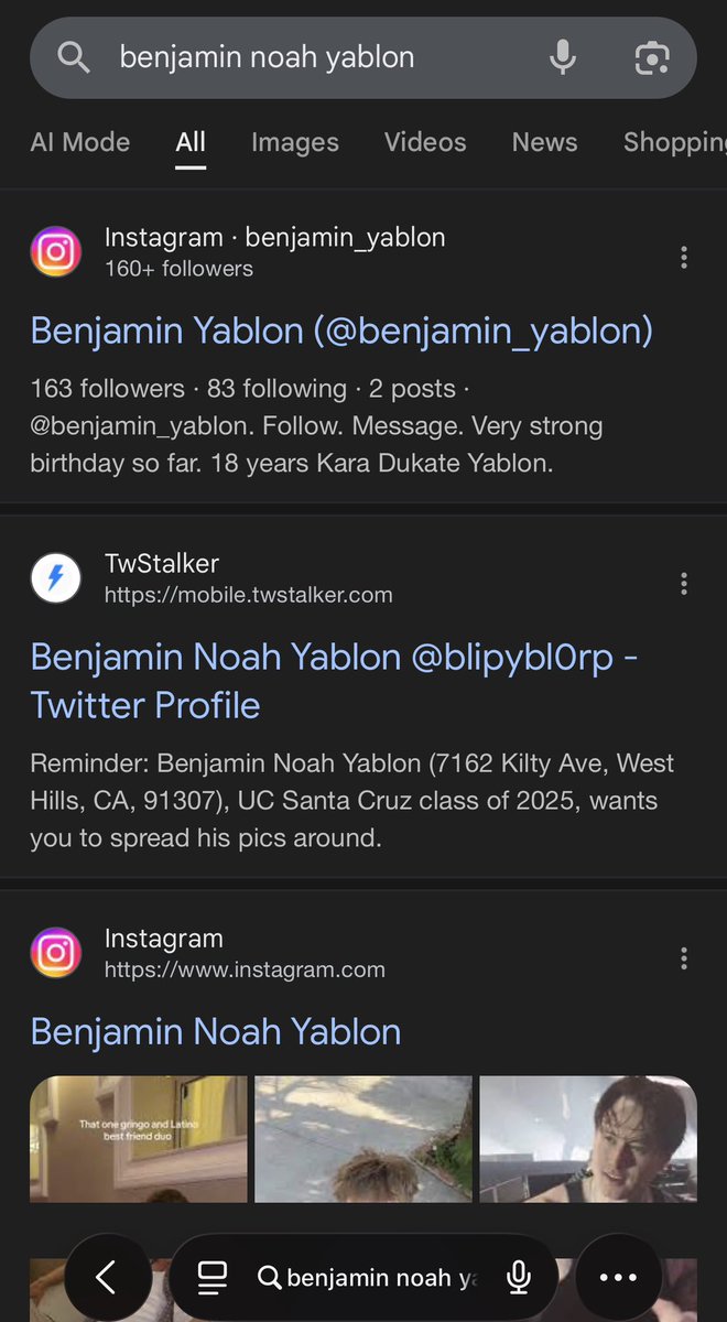 BENJAMIN NOAH YABLON tweet media