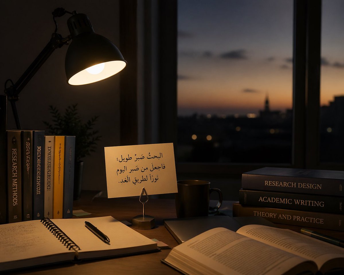 البحثُ صبرٌ طويل؛ فاجعل من صبرِ اليومِ نورًا لطريقِ الغد.
#رسالة_اليوم