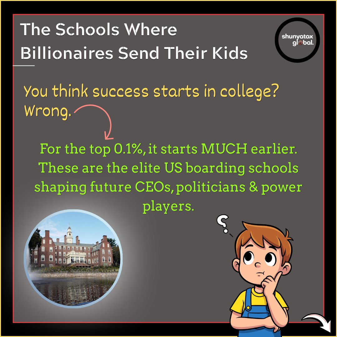 shunyatax's tweet image. Success doesn’t start in college.
It starts here.

Where billionaires build networks, not just careers.
Full breakdown 👇
[ medium.com/@2020.prerak/t… ]

 #WealthMindset #BoardingSchools #SuccessStrategy