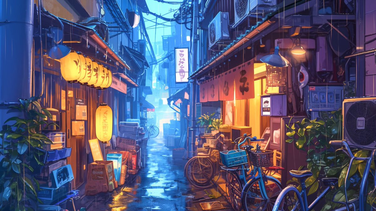 sozaiya_create's tweet photo. 🤍背景無料配布｜16:9

「ネオン街の裏路地」

サムネ・配信・TRPG等にぜひどうぞ！
使用報告不要です♡

#まいにちなちゃフリ素 #フリー素材 #背景素材
🤍利用規約：https://t.co/OaLZsG9Tj7 https://t.co/y0D3puYwzl