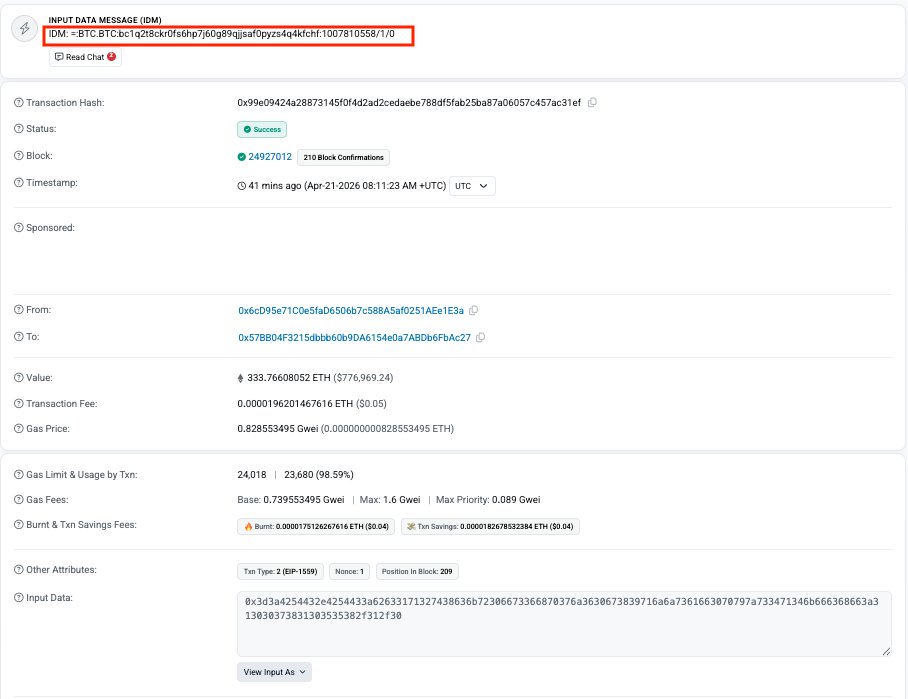 PeckShieldAlert's tweet image. #PeckShieldAlert The @KelpDAO exploiter has begun laundering stolen funds (~$176M). 

They have started bridging small batches of funds from #Ethereum to $BTC via @THORChain, @UmbraCash, @chainflip, and @BitTorrent.