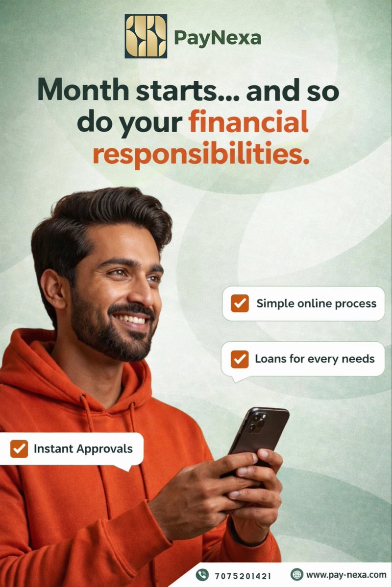 Paynexafinance's tweet image. New month, new responsibilities—handled the smart way. 💼✨
With PayNexa, enjoy simple processes, instant approvals, and loans made for your needs.

#SmartFinance #NewMonth #PayNexa