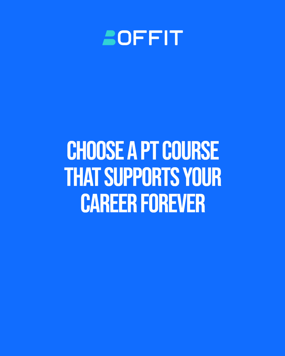 TeamBoffit's tweet image. Why settle for a PT course without long-term support? Choosing a PT academy with built-in ongoing support transforms your career. It's not just training—it's a lifelong partnership that sets you up to thrive in a competitive fitness world. #personaltrainer #personaltraining