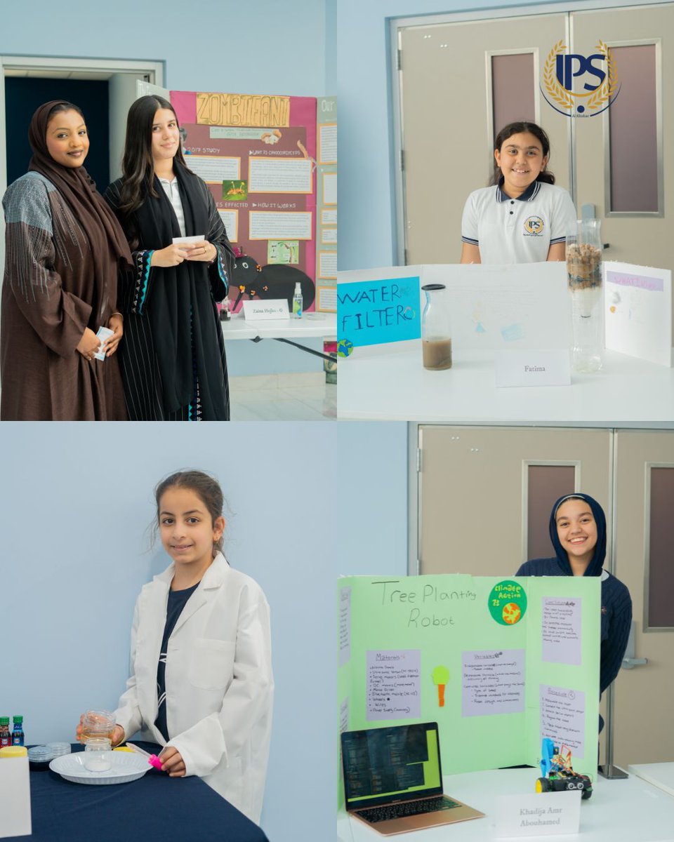 The Science, Innovation, and Technology Fair held by IPS students was a true celebration of curiosity, creativity, and discovery! 
كان معرض العلوم والابتكار والتكنولوجيا الذي نظمه طلابنا احتفالًا مميزًا بالفضول والإبداع والاكتشاف.