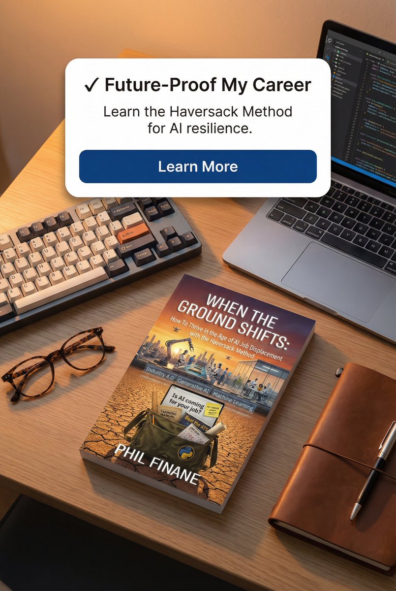 pfinane's tweet photo. @TFTC21 Read my book about AI Job Displacement and how to prepare yourself for the shift, available here: https://t.co/izX34pwmcq https://t.co/PuLXzEbc1e