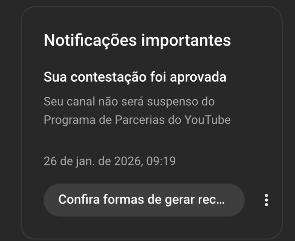 zewilson69's tweet photo. @TeamYouTube qual o critério ? Aceitaram minha contestação em 26 de janeiro, e semanas depois simplesmente tiraram minha monetização sem eu ter mudado absolutamente nada, tenho certeza que isso foi um erro do algoritmo e meramente mal revisado!Youtube o moedor de sonhos! https://t.co/shB97QBDWc