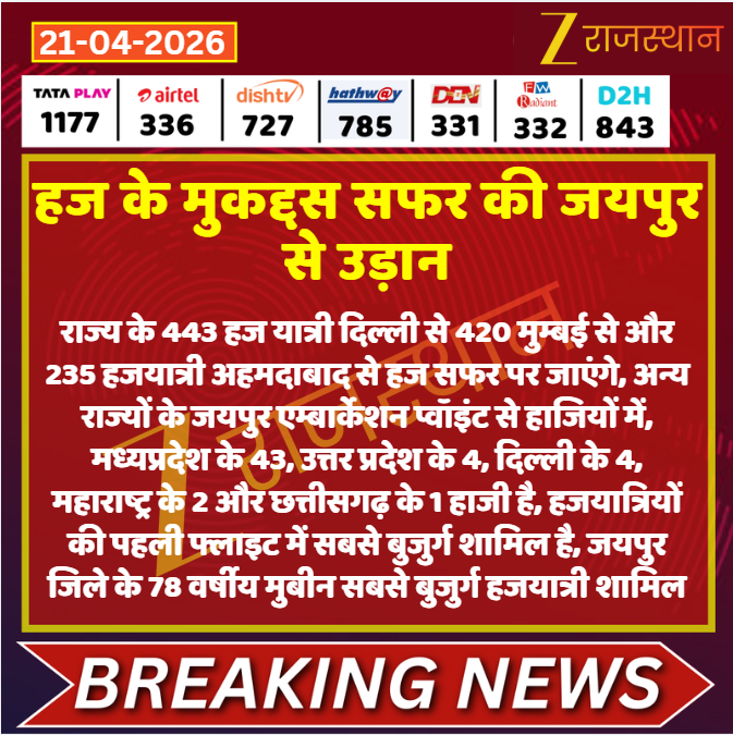 zeerajasthan_'s tweet image. #Jaipur: हज के मुकद्दस सफर की जयपुर से उड़ान

@DamodarAmer #LatestNews #RajasthanNews #RajasthanWithZee