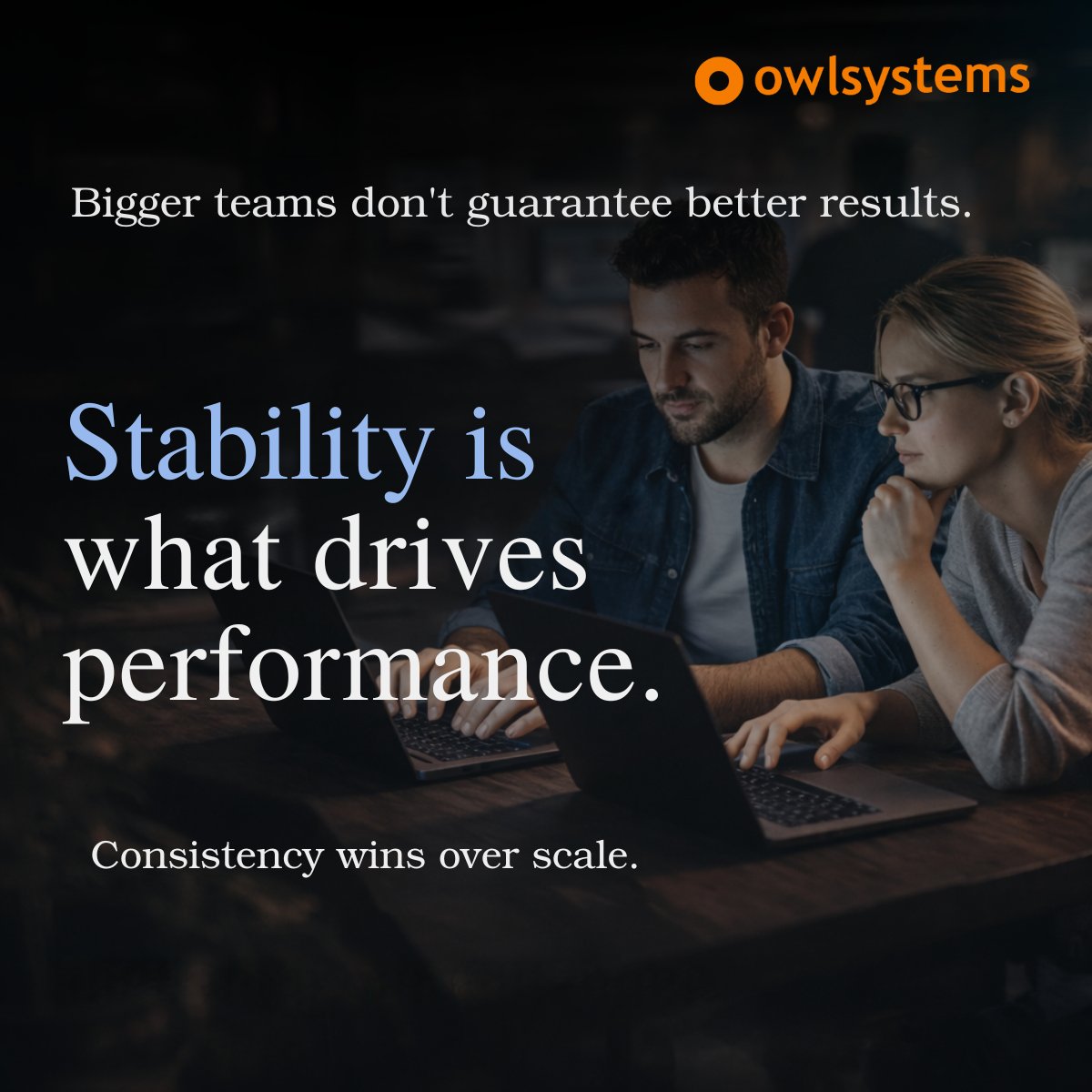 Owlsystems_Sln's tweet image. A small, solid crew will always outperform a massive, risky one.

Consistency &amp;gt; size  

That’s true internally.  

It’s even more true when working with external teams.

 #EngineeringTeams #Delivery