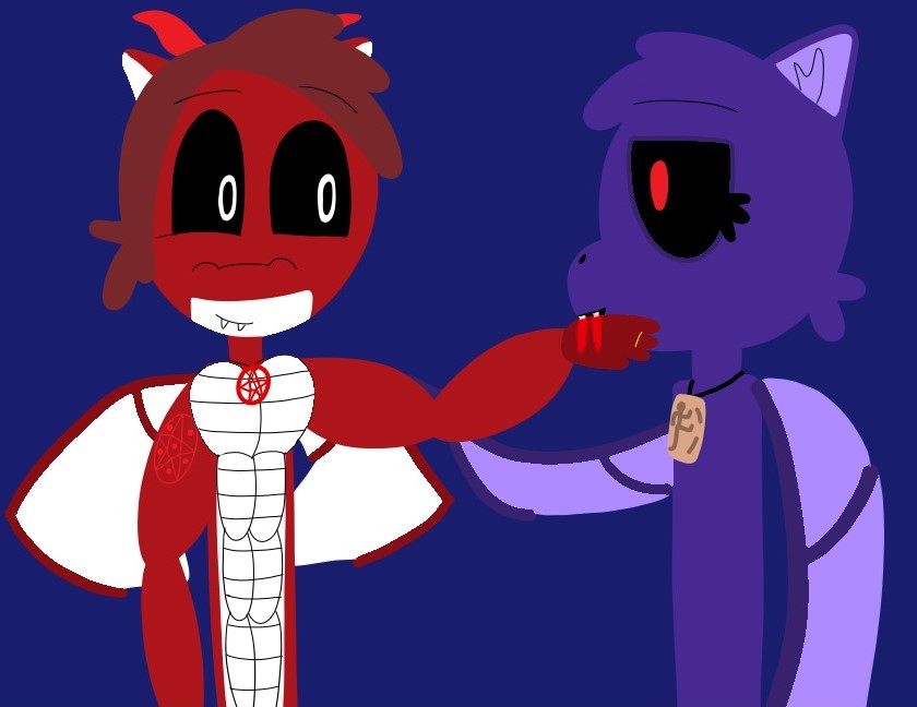 MommyWerewolves's tweet image. Lydia bites her husband, Cole.

リディアは夫のコールに噛みつく。

Cole and Lydia by @LaotianCole 

#vampire #nightmarecritters #poppyplaytime #furry #buff #muscles