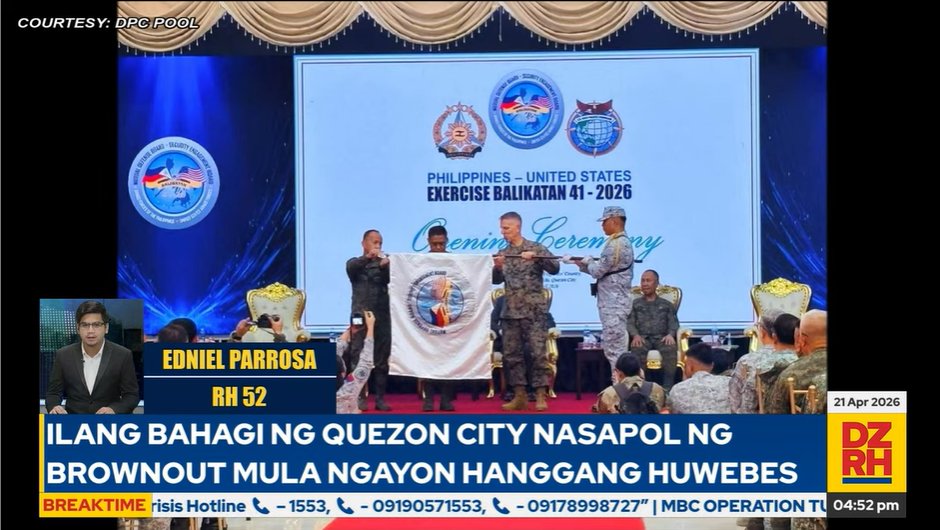dzrhnews's tweet image. Balikatan 2026 patunay na walang epekto sa Pilipinas ang gulo sa Middle East — AFP | RH 52 @ednielparrosa, DZRH News

#Breaktime

WATCH: facebook.com/share/v/1GRs1u…
