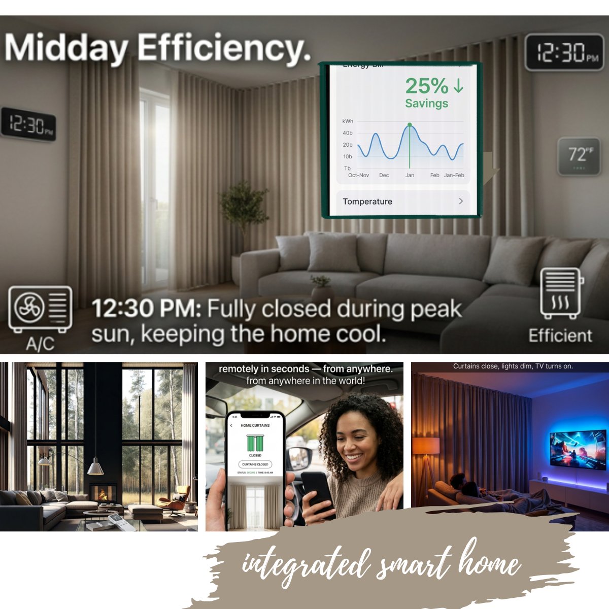XiamenAccent's tweet image. “Automate Your Windows”Series 🏠⚡ - No.4: Four Real Problems a Motorized Curtain System Quietly Solves
Motorized curtain systems aren't about novelty. They solve 4 genuinely frustrating everyday problems.
 xmaccent.com
#SmartCurtains  #SmartHome
