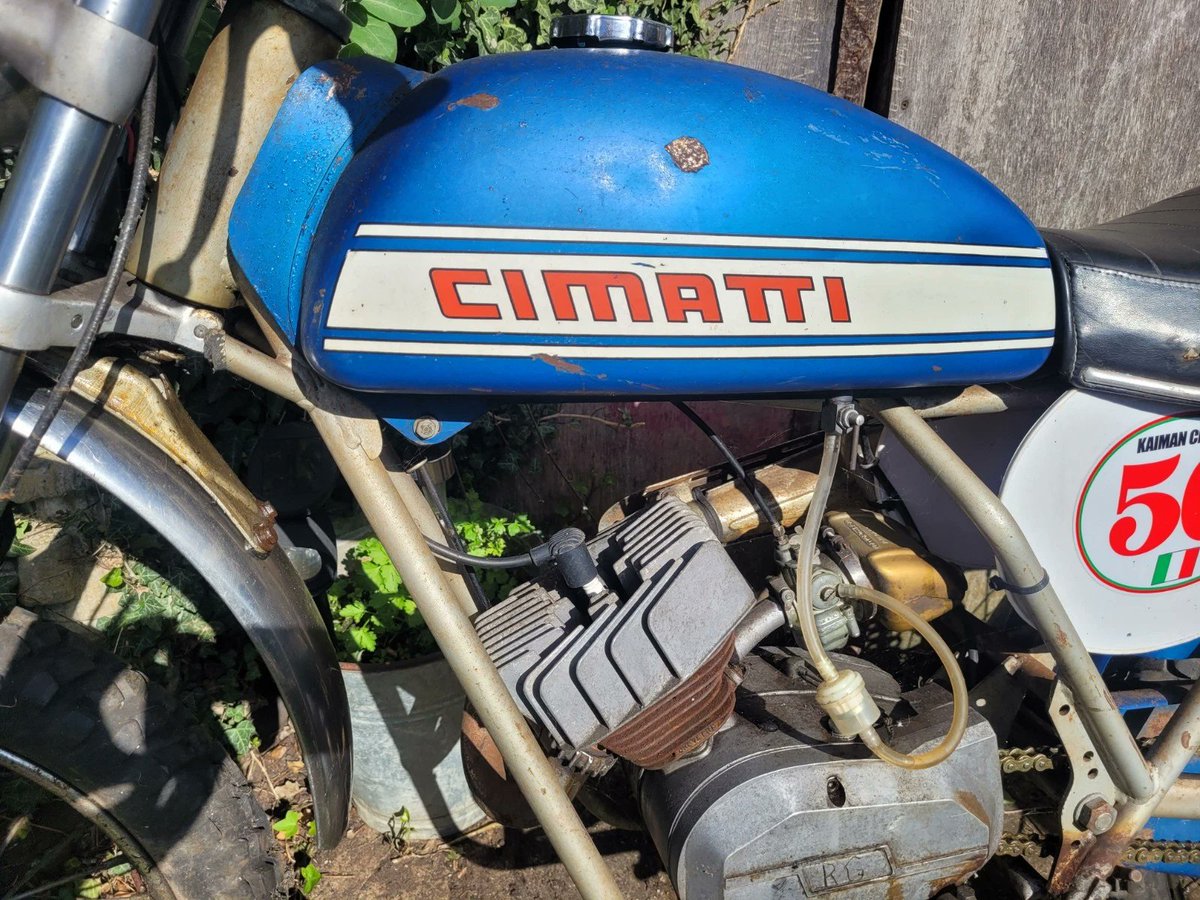 BarnfindMCycles's tweet image. Check out this rare 1973 Cimatti 50cc trials restoration project! Ebay ad here ow.ly/9WSo50YMYK1 #Cimatti #MotorcycleRestoration #1970sMotorcycles #ClassicBikes #VintageMotorcycles #TrialsBike barnfindmotorcycle.com
